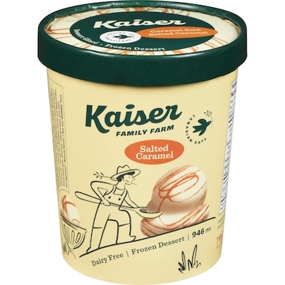 Kaiser Dairy Free Frozen Dessert Salted Caramel 946 ml, $0.11/100ml