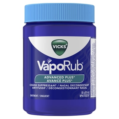 Vicks Advanced Plus Nasal Decongestant Cough Suppressant 80 g, $16.99/100g