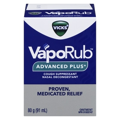 Vicks Vaporub Advance Plus 80 g, $19.36/100g