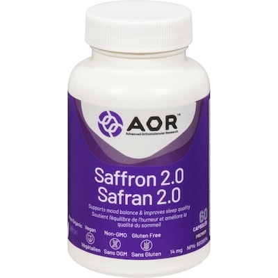 AOR Saffron 2.0 14 Mg 60 ea, $0.90/1ea
