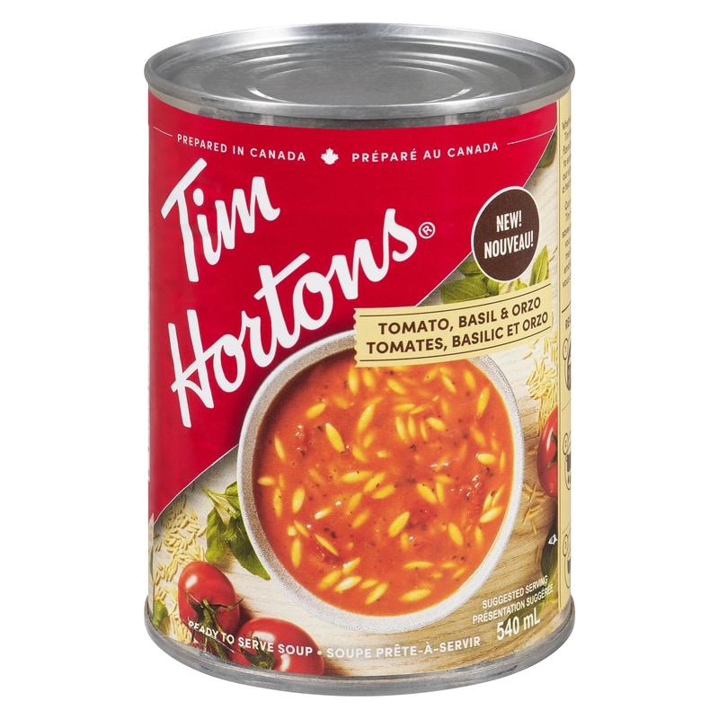 Tim Hortons Soupe prête-à-servir tomates, basilic et orzo - 540 ml