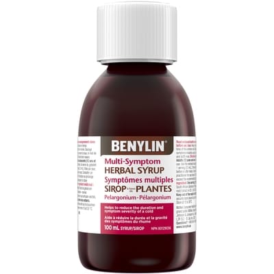 Sirop à base de plantes, Symptômes multiples, pélargonium