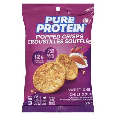 Pure Protein Croustilles soufflées chili doux 36 g, 11,08 $/100g