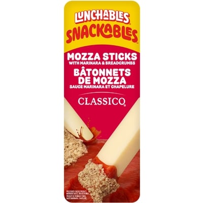 Kraft Bâtonnets snackables au produit de fromage mozzarella fondu, sauce marinara, chapelure, barquette de 59, 5 g 59.53 g, 7,63 $/100g