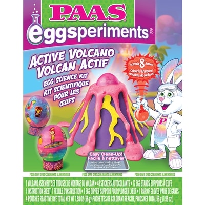 PaaS Eggsperiments volcan actif kit scientifique pour les œufs 1 ea, 10,00 $/1ch