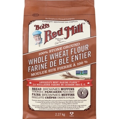 Bobs Red Mill Whole Wheat Flour 2.27 kg, $0.40/100g