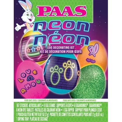 PAAS Neon Egg Decorating Kit  1 ea, $4.00/1ea