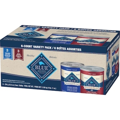 Natural Food For Dogs Enhanced With Vitamins & Minerals 6-Count Variety Pack