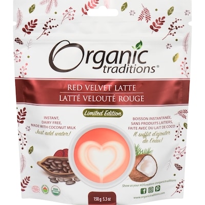Organic Traditions Red Velvet Latte Limited Edition 150 g, $8.66/100g