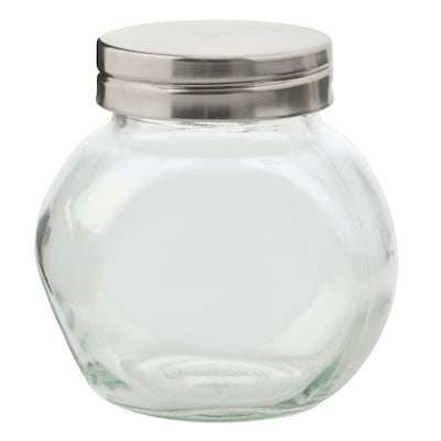 Trudeau Glass Spice Jar, Stainless Steel Lid 1 ea, $2.00/1ea