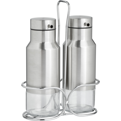 Trudeau Oil & Vinegar Bottle With Caddy Set 1 ea, $25.00/1ea