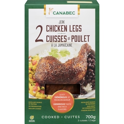 Gibiers Canabec Jerk Chicken Legs 700 g, $1.57/100g