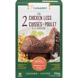 Gibiers Canabec Cuisses de poulet à la jamaïcaine 700 g, 1,57 $/100g