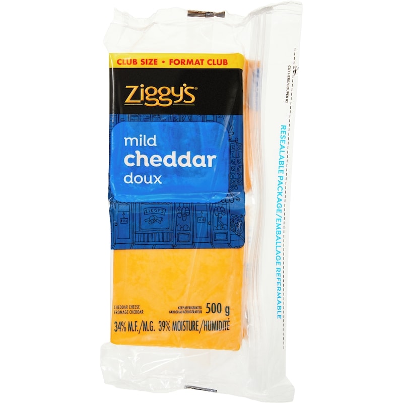 Mild Cheddar Cheese Slices Club Size
