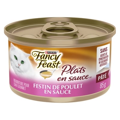 Purina Fancy Feast Plats en Sauce Pâté Festin de Poulet en Sauce, Nourriture Humide pour Chats 85 g, 1,18 $/100g