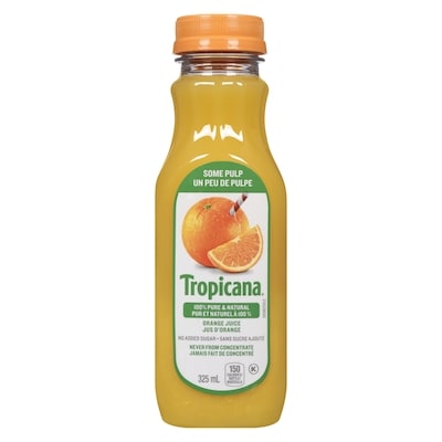 Tropicana Orange Juice, Some Pulp 325 ml, $0.61/100ml