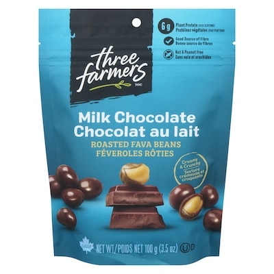 Three Farmers Roasted Fava Beans Milk Chocolate 100 g, $5.99/100g