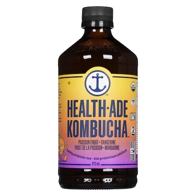 Health-Ade Kombucha thé probiotique pétillant fruit de la passion mandarine 473 ml, 1,27 $/100ml