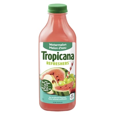 Tropicana Melon d’eau Refreshers 1.36 l, 0,48 $/100ml
