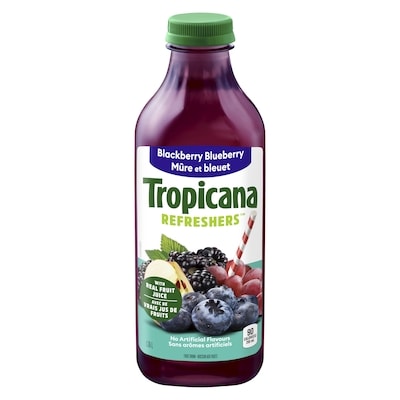 Tropicana Refreshers Blackberry Blueberry 1.36 l, $0.44/100ml