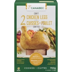 Gibiers Canabec Confit Chicken Legs 700 g, $1.57/100g