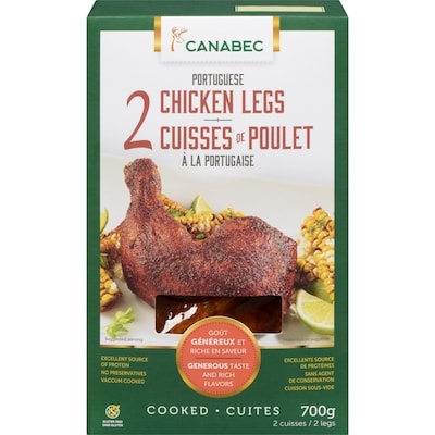 Gibiers Canabec Cuisses de poulet à la portugaise 700 g, 1,57 $/100g