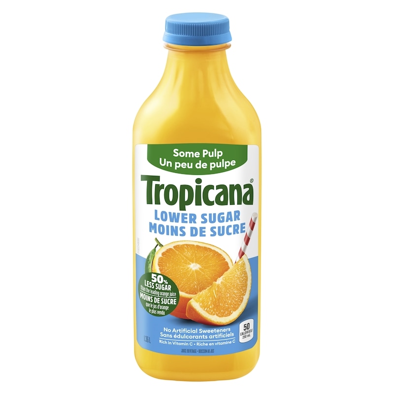Orange Juice, Some Pulp Lower Sugar