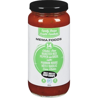 Just Soup Roasted Red Pepper And Basil 480 ml, $1.25/100ml