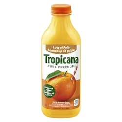 Tropicana Jus d'orange beaucoup de pulpe 1.36 l, 0,50 $/100ml