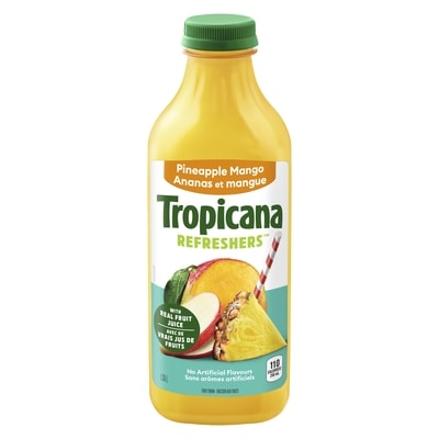 Tropicana Ananas et mangue Refreshers 1.36 l, 0,48 $/100ml