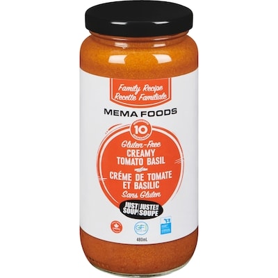 Just Soup Juste de la soup créme de tomate et basilic 480 ml, 1,25 $/100ml