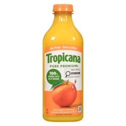 Tropicana Jus d'orange sans pulpe 1.36 l, 0,55 $/100ml