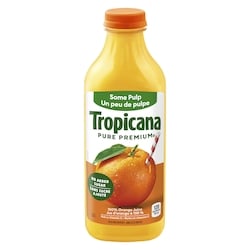 Tropicana Jus d'orange un peu de pulpe 1.36 l, 0,43 $/100ml