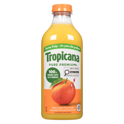 Tropicana Jus d'orange un peu de pulpe 1.36 l, 0,55 $/100ml