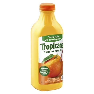 Jus d'orange un peu de pulpe