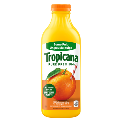 Jus d'orange un peu de pulpe