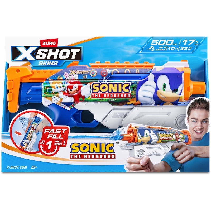 XSHOT Water Gun, Sonic The Hedgehog
