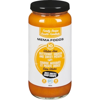 Just Soup Juste de la soupe courge musquée et patate douce 480 ml, 1,25 $/100ml