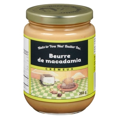Nuts to You Beurre de macadamia crémeux 365 g, 3,28 $/100g