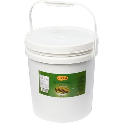 Fresco Strip-Cut Pickled Cucumber 20 l, $0.14/100ml
