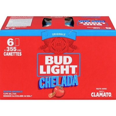 Bud Light Chelada boisson alcoolisée au malt originale (Pièce d’identité requise au moment du ramassage) 6x355.0 ml, 0,73 $/100ml