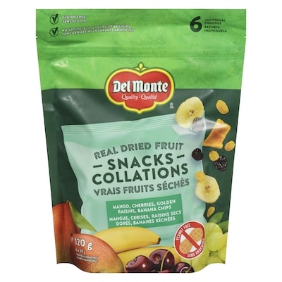 Del Monte Snacks Mango, Cherries, Golden Raisins, Banana Chips 120 g, $4.16/100g