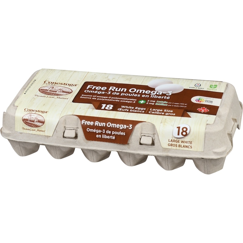 White Eggs Free Run Omega-3 Large Size