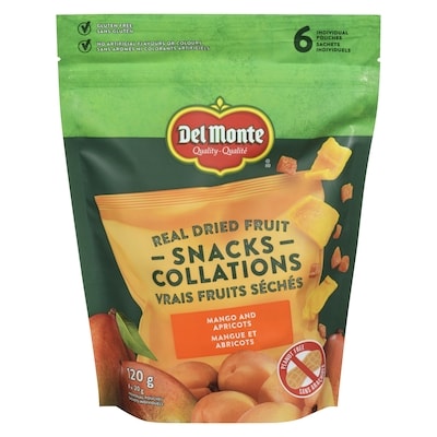 Del Monte Collations mangue et abricots 120 g, 4,41 $/100g