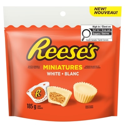 Reese’s Moules Au Beurre D'Arachides Miniatures Blanc 185 g, 3,51 $/100g