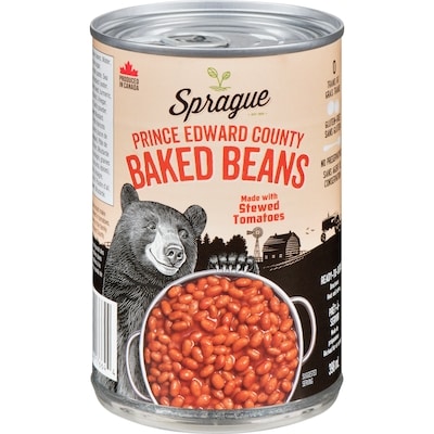 Sprague Baked Beans Prince Edward County 398 ml, $0.63/100ml