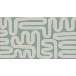 Everyday Essentials Reversible Outdoor Rug 59.06 in x 35.40 in - Mint Geo 1 ea, $20.00/1ea