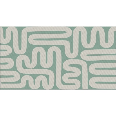 Everyday Essentials Reversible Outdoor Rug 59.06 in x 35.40 in - Mint Geo 1 ea, $20.00/1ea