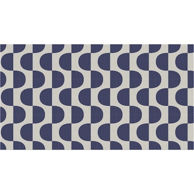 Everyday Essentials Tapis d’extérieur réversible, 59,06 po x 35,40 po – motif géométrique bleu marin 1 ea, 20,00 $/1ch