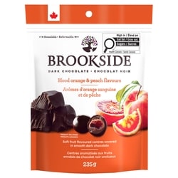Brookside Sac Super Fruits Orange Sanguine Et Pêche 235 g, 1,91 $/100g